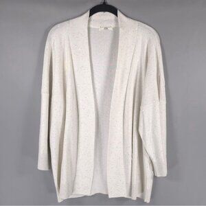 NWT RTW CHARLESTON ITALY🇮🇹MADE SILK Blend Fleck Knit‎ Open Cardigan Size 46